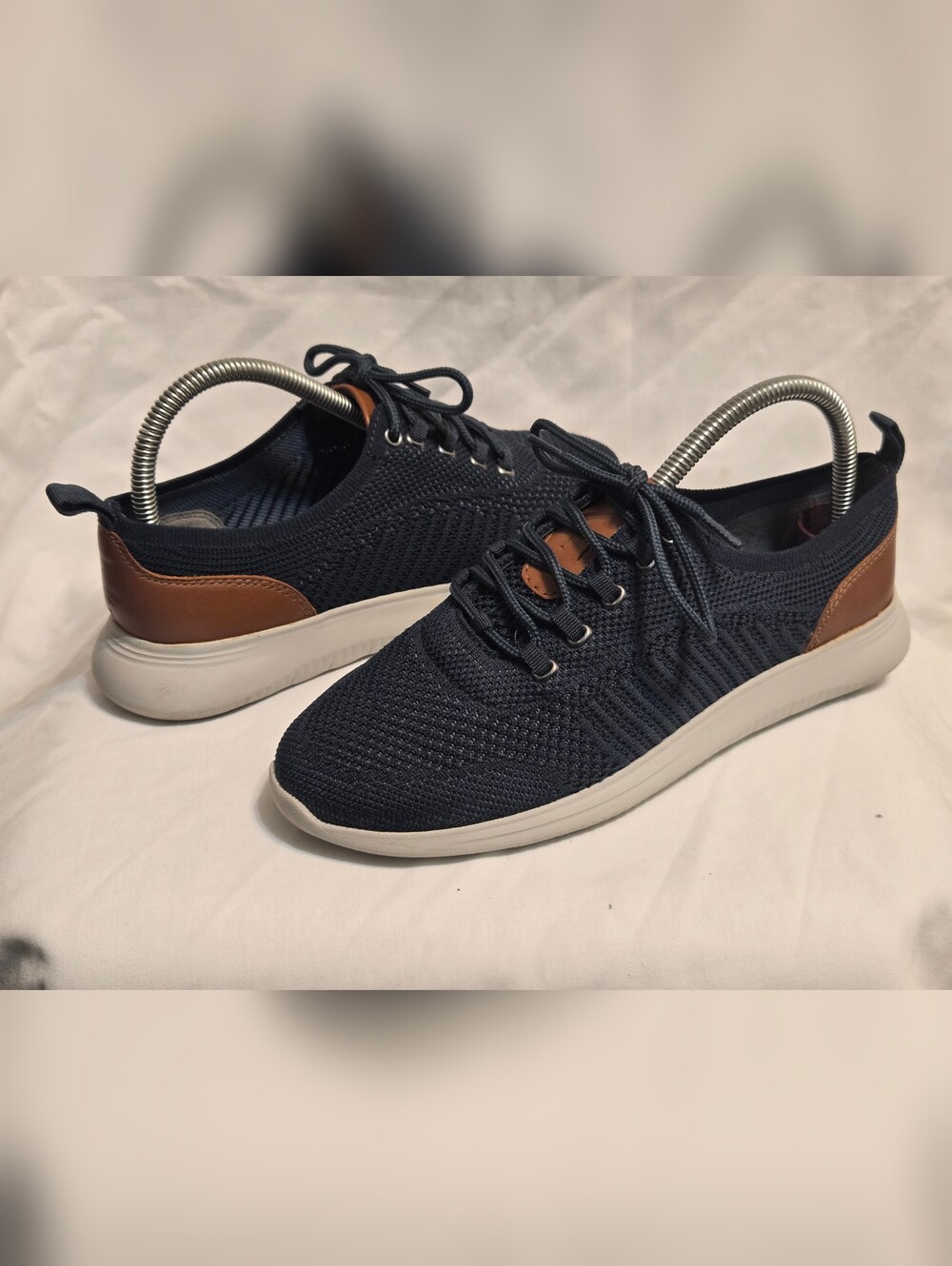 Johnston & Murphy Amherst Knit U Throat Boys Sz 5.5 Blue